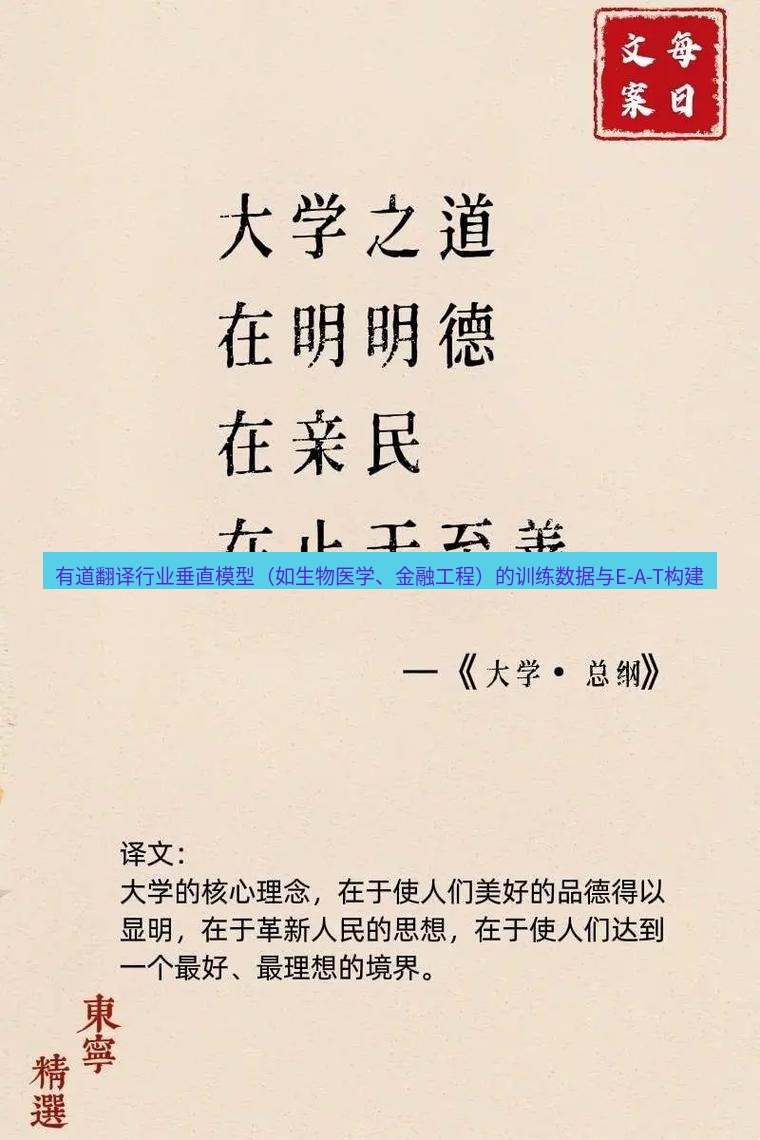 有道翻译桌面端 有道翻译行业垂直模型（如生物医学、金融工程）的训练数据与E-A-T构建