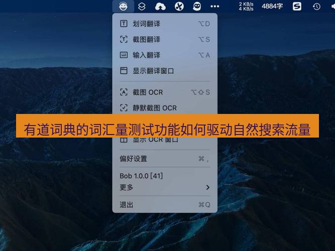 有道翻译桌面端 有道词典的词汇量测试功能如何驱动自然搜索流量