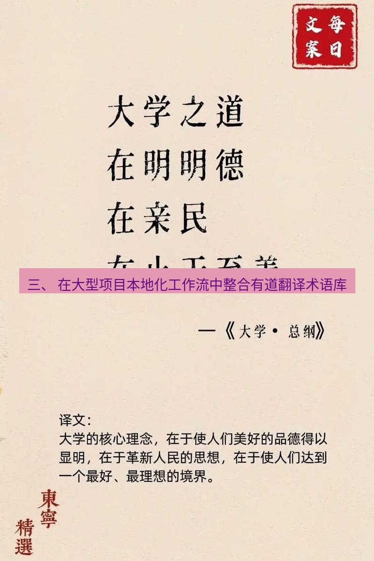 有道翻译桌面端 三、 在大型项目本地化工作流中整合有道翻译术语库