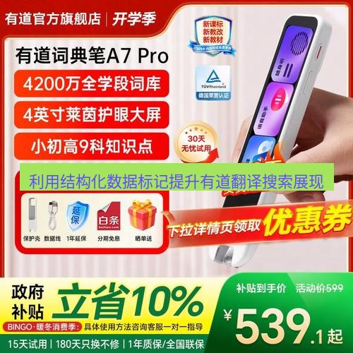 有道翻译桌面端 利用结构化数据标记提升有道翻译搜索展现