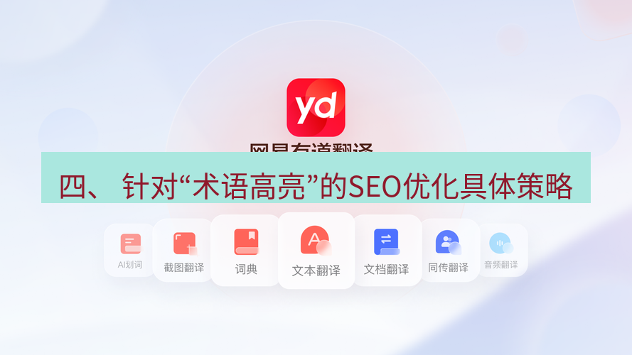 有道翻译桌面端 四、 针对“术语高亮”的SEO优化具体策略