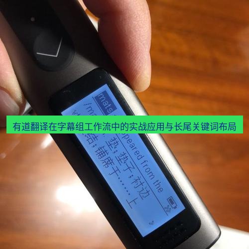 有道翻译桌面端 有道翻译在字幕组工作流中的实战应用与长尾关键词布局